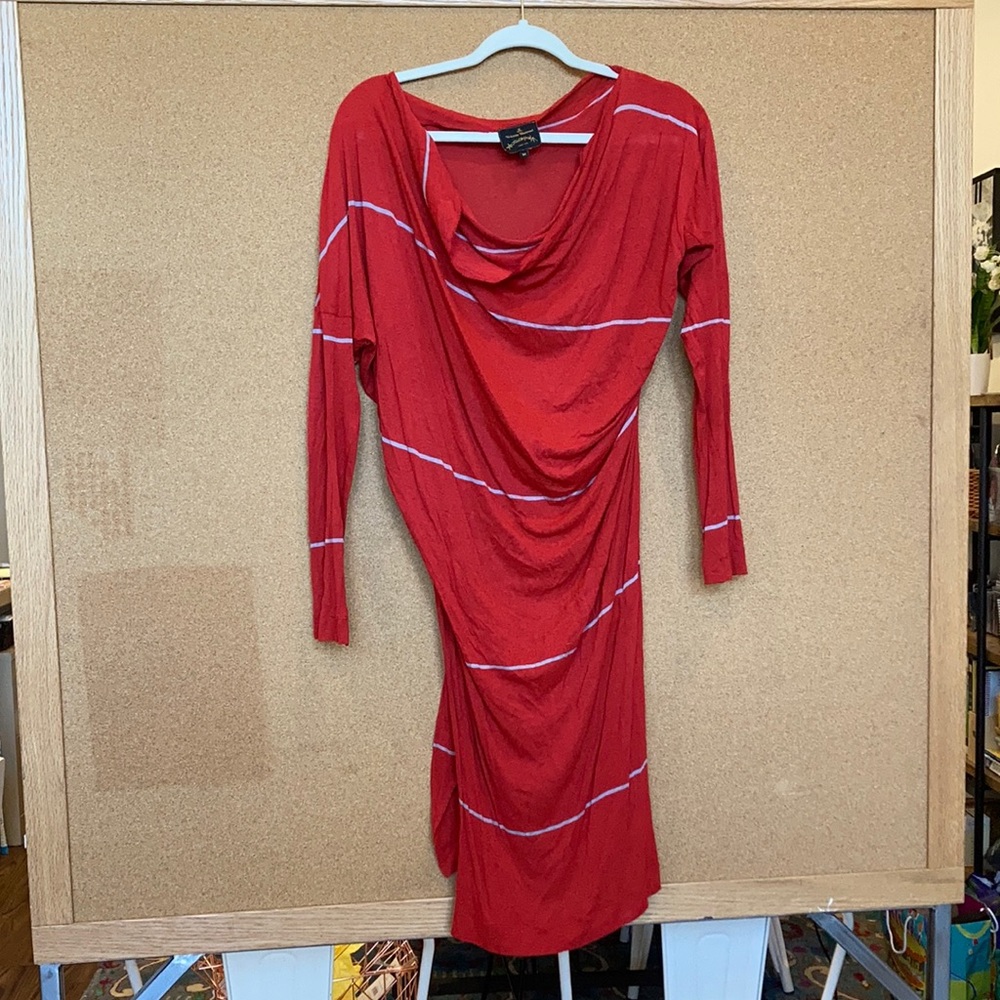 Vivienne Westwood Gray and Red Dress